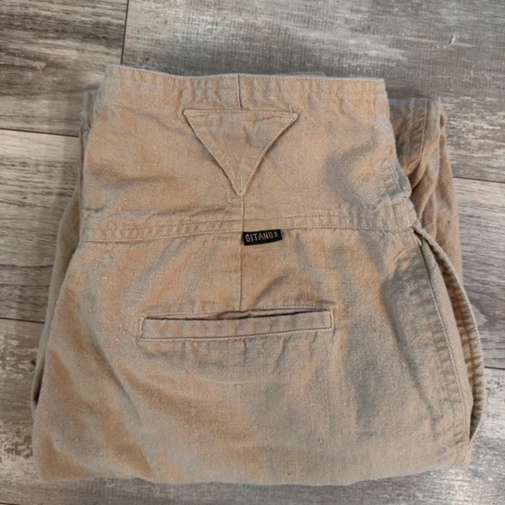 Gitano Men's Khaki Canvas Chinos - Neutral Tan